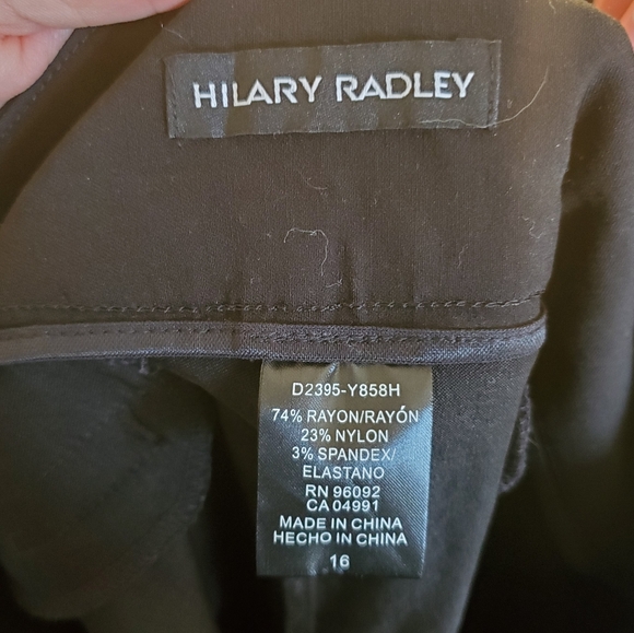 Hilary Radley Black Stretch Slacks - Picture 2 of 5